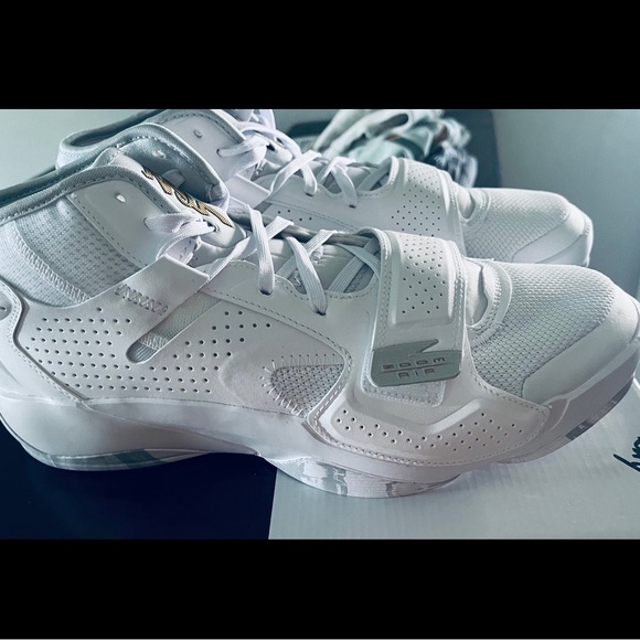 SOLD.  Size 11 Brand New Mens White Jordans Paid $130 - Picture 1 of 6